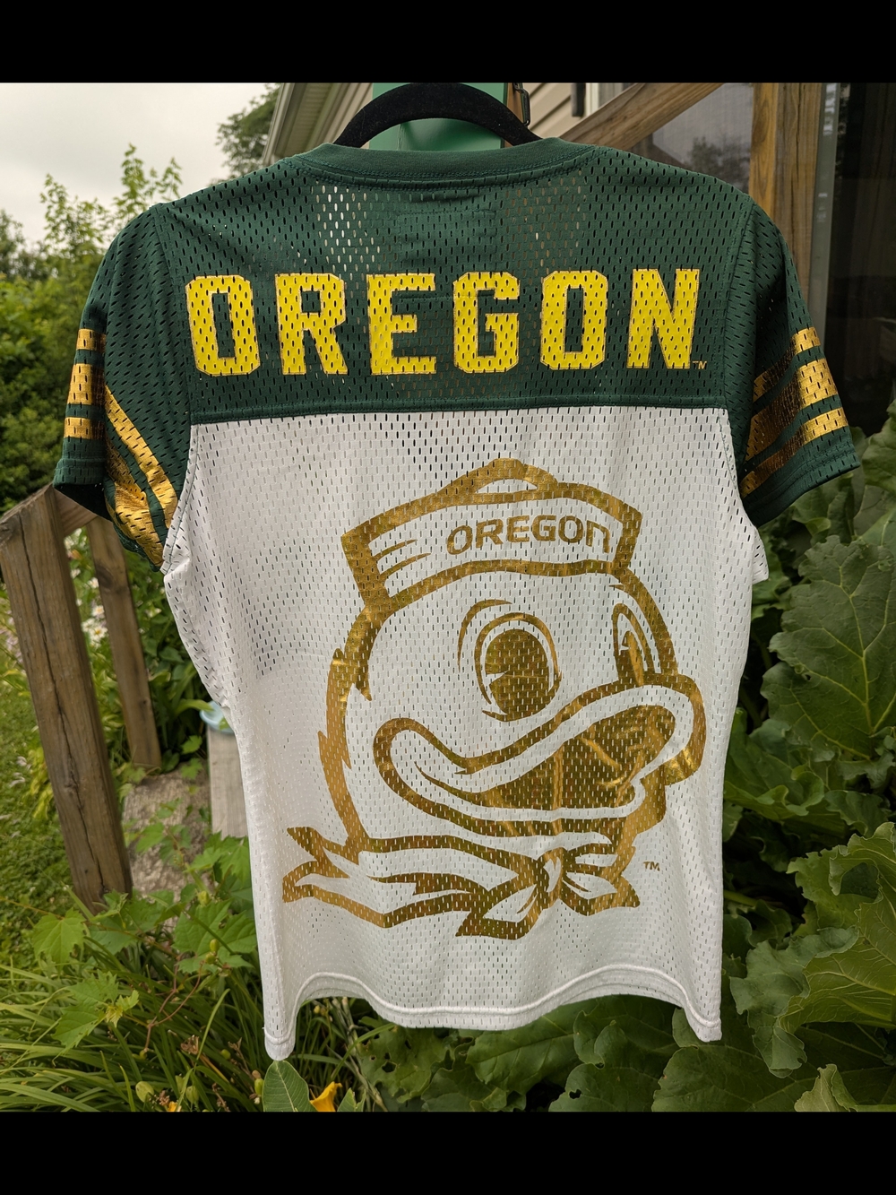 Oregon Ducks Green & White Mesh Football Jersey - Picture 2 of 7